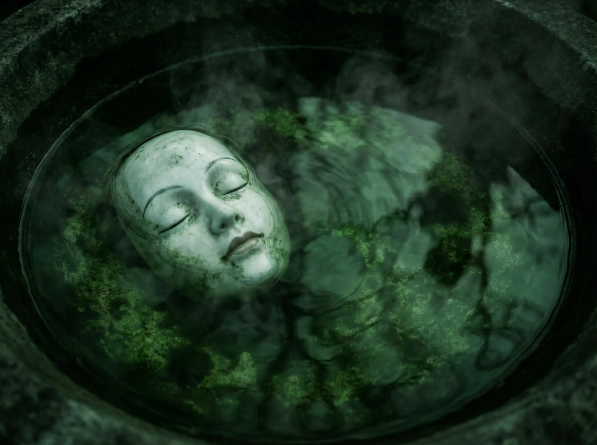 一位女性在窗前沉思的侧影，象征着人妻角色的内省与思考